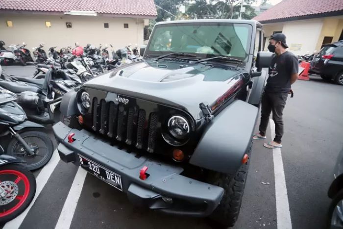 Mobil Jeep Rubicon milik Tersangka Mario Dandy Satriyo