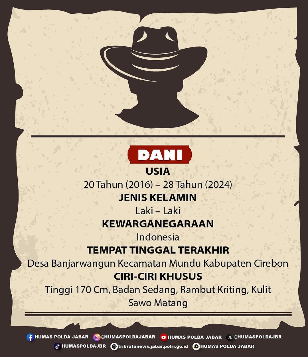 DPO Polda Jabar, Dani