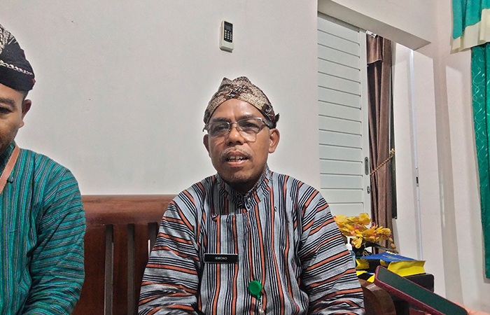Kepala Dinkes Gunungkidul Ismono saat diwawancarai awak media, Kamis (16/5).