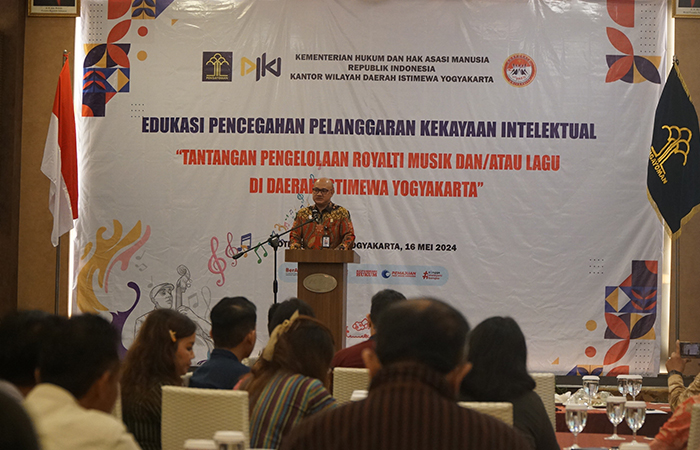 Kepala Kanwil Kemenkumham DIY Agung Rektono Seto dalam agenda