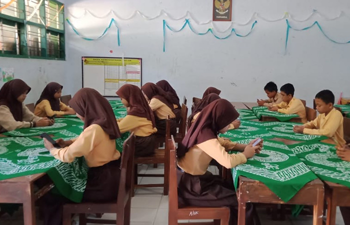 FOKUS: Siswa di bawah Kankemenag Gunungkidul saat melaksanakan asesmen madrasah pada akhir pekan lalu. Sekolah Harus Bijak Sikapi Kurikulum Pendidikan.