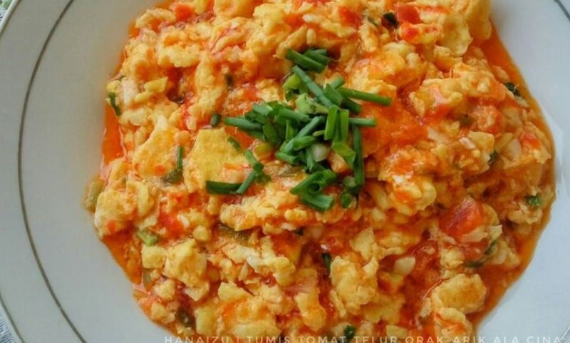 Resep telur tomat super simpel.