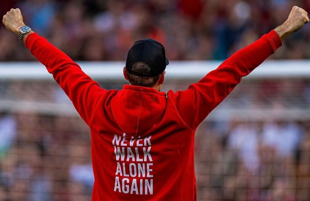 Jurgen Klopp ucapkan perpisahan kepada publik Anfield Stadium (ig liverpoolfc)