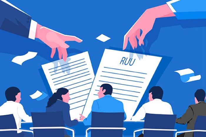 Ilustrasi draf rancangan undang undang
