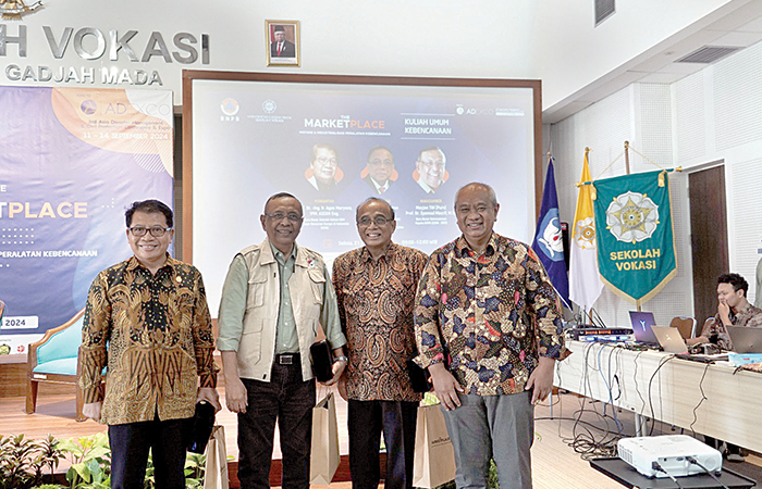 KOLABORASI: Kuliah umum dan workshop dalam Festival Vokasi yang digelar SV UGM dan GIK UGM bertajuk Inovokasia 2024 (21/5).