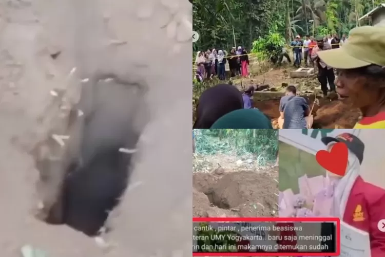 Makam mahasiswi UMY di Purbalingga yang dibongkar OTK