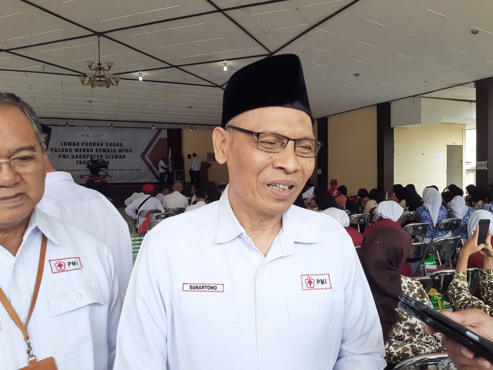 Ketua PMI Sleman Sunartono saat ditemui, Rabu (22/5/2024).