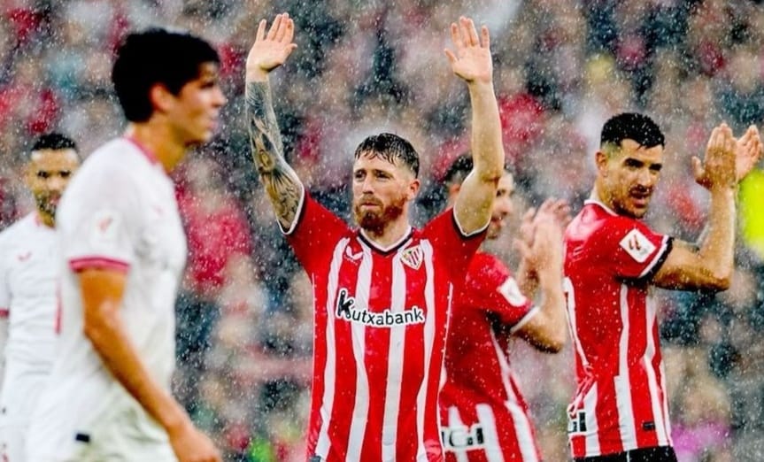Selebrasi Iker Muniain setelah mencetak gol ke gawang Sevilla bagi Athletic Bilbao (ig athleticclub)