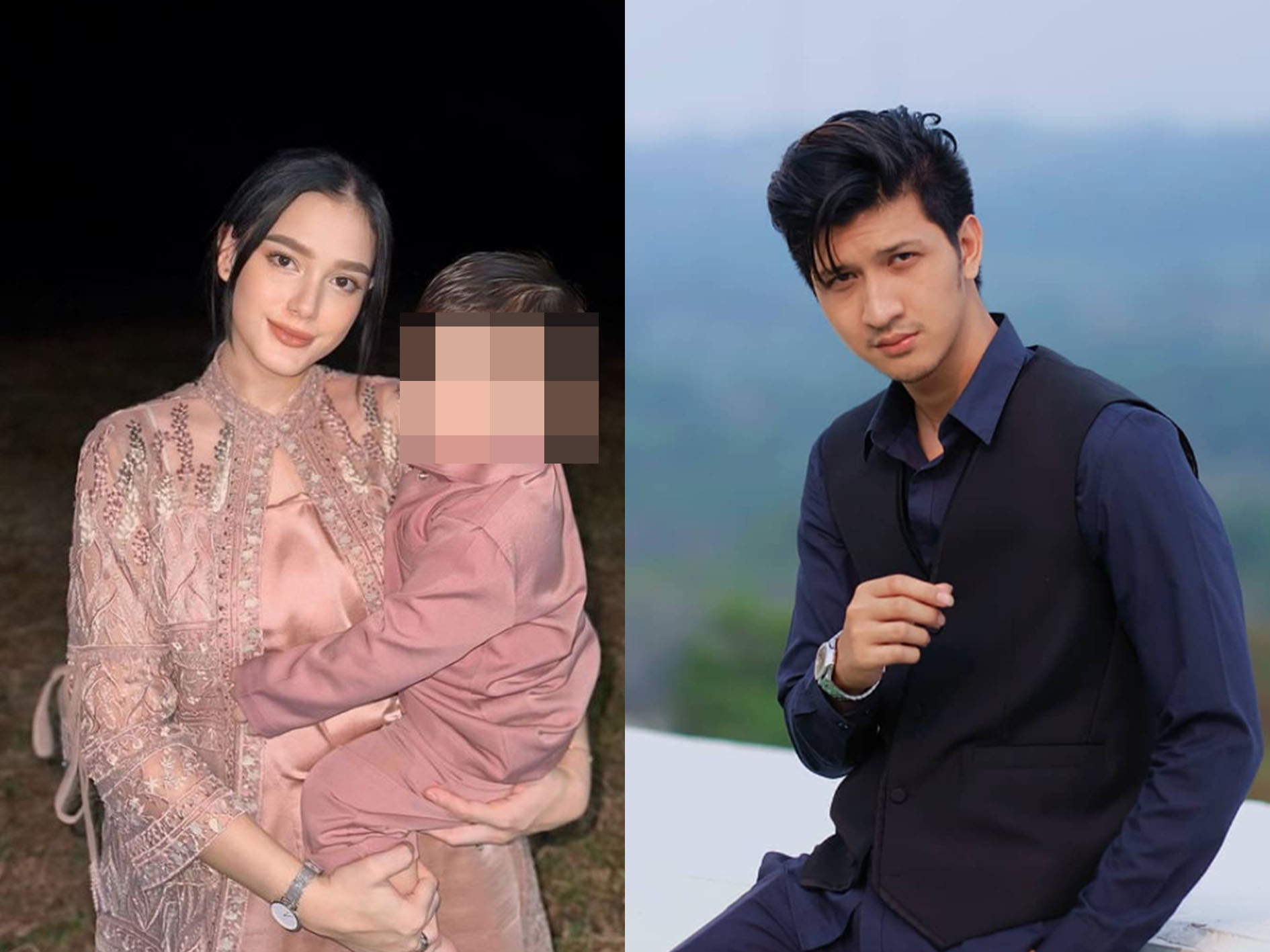 Potret Yasmine Ow dengan anaknya dan Aditya Zoni.