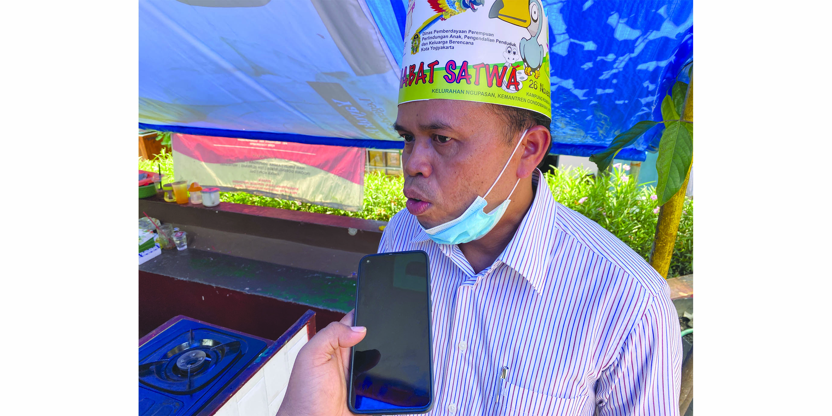 Sekretaris Dinas DP3AP2KB Kota Jogja Sarmin.&nbsp;(Agung Dwi Prakoso/Radar Jogja)
