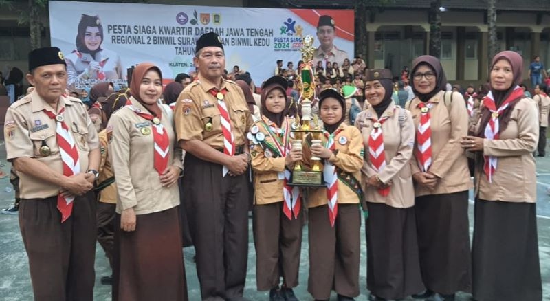 Kontingen Purworejo berhasil memboyong tiga medali emas dalam ajang Pesta Siaga dan ESA Tingkat Jateng 2024 pada Minggu (26/5/2024).