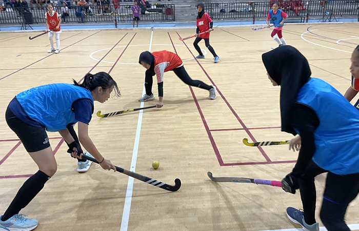 Para atlet Hoki DIY saat latihan.
