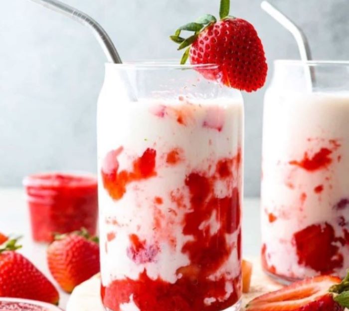 Korean Strawberry Milk