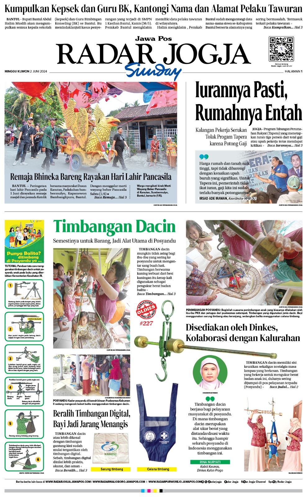 Jawa Pos Radar Jogja edisi Minggu 2 Juni 2024