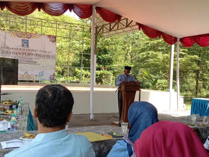 Pelaksanaan muskal Purwomartani di Desa Wisata Bromonilan, Selasa (4/6).