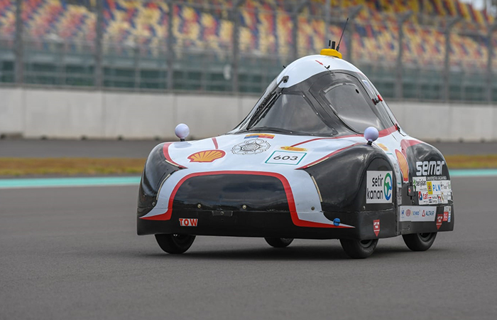 OPTIMISTIS: Penampakan Prototype Electric generasi sekarang yang disiapkan Tim Semar UGM untuk kompetisi Shell Ecc-maraton 2024.