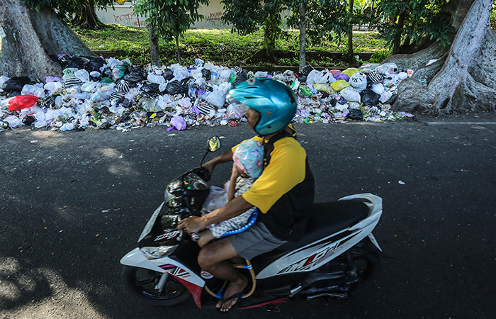 Ilustrasi sampah liar di Jogja