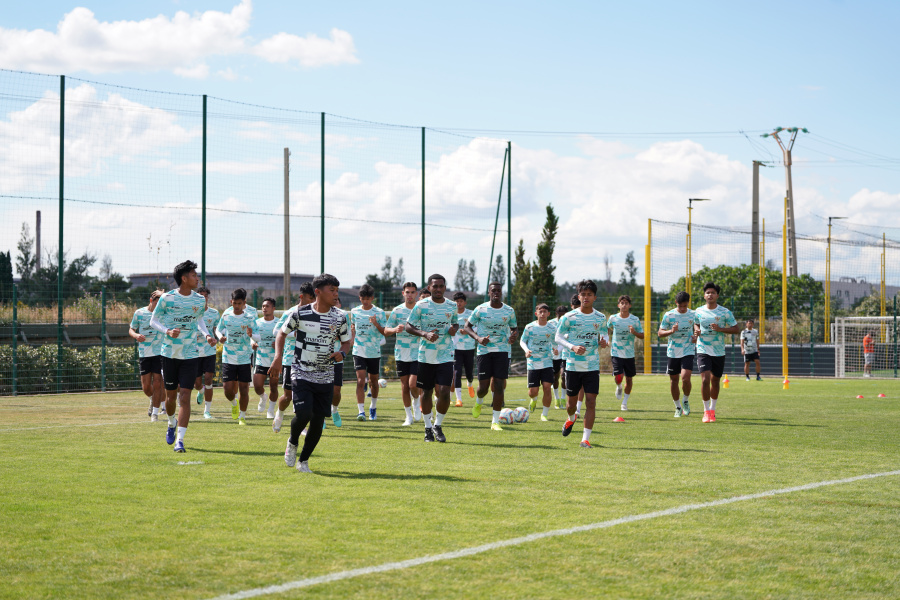 Timnas Indonesia U20 jalani latihan sebelum gelaran Turnamen Maurice Tevello 2024 (PSSI)