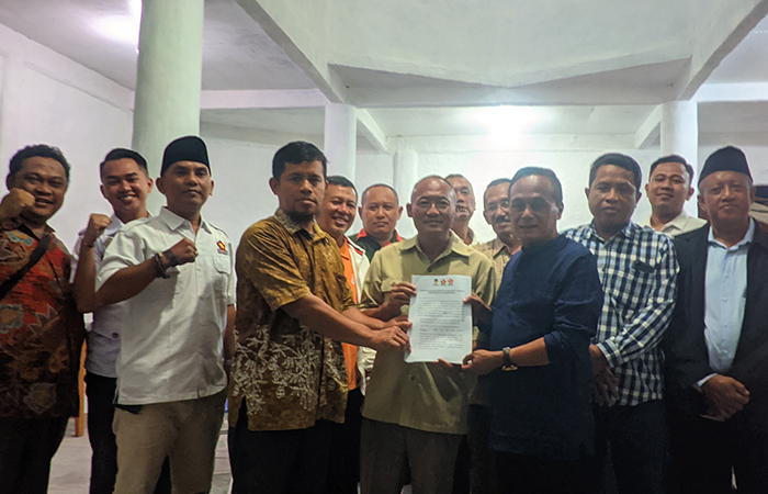 OPTIMISTIS: Gerindra, Nasdem, dan PKS Deklarasi koalisi untuk Pilkada 2024 Gunungkidul. Mereka optimistis memenangkan calon yang diusung.