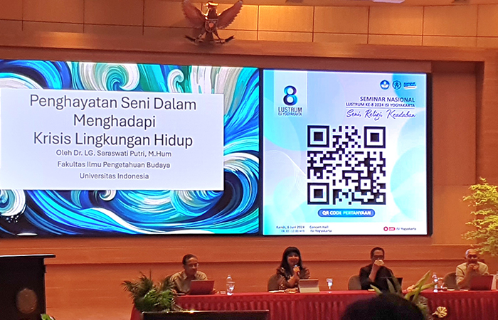 REFLEKSI - Seminar nasional lustrum ke-8 ISI Yogyakarta pada Kamis (6/6/2024)