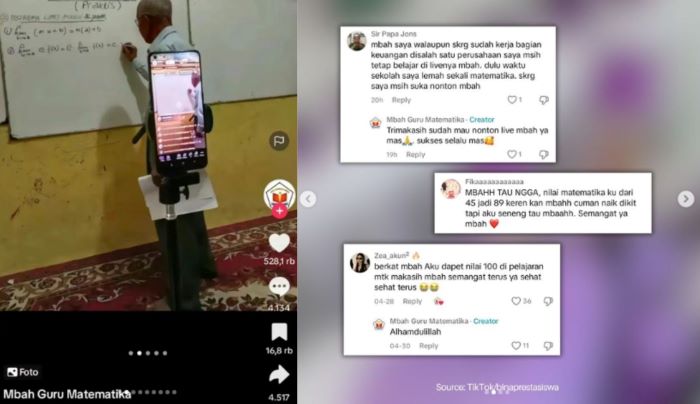 Video live tik &ndash; tok yang kerap dibuat oleh Pak Melan Achmad.