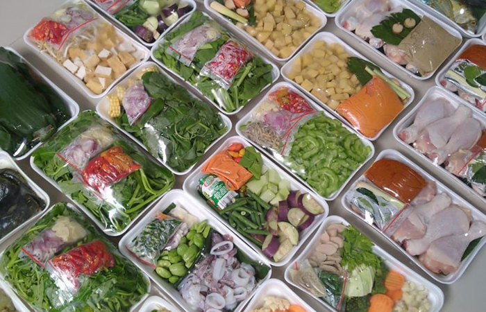 PRAKTIS: Beragam sayuran yang dikemas oleh Ikke Nur Wulandari untuk dijual di toko Sayur Instan Jogja.Dokumentasi Pribadi&nbsp;