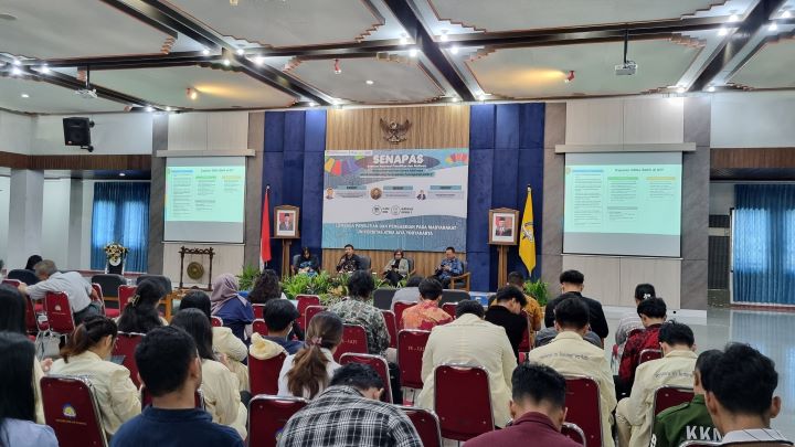 Sesi seminar nasional penelitian dan abdimas (Senapas) yang berlangsung di Auditorium kampus 3 UAJY