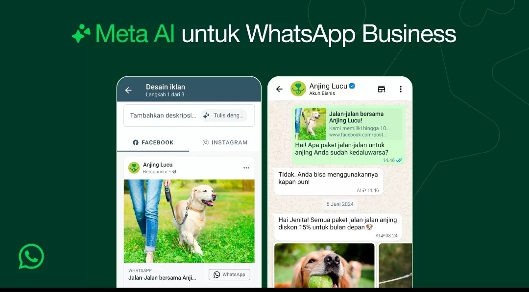 WhatsApp Business kedatangan fitur baru berbasis AI (Istimewa)