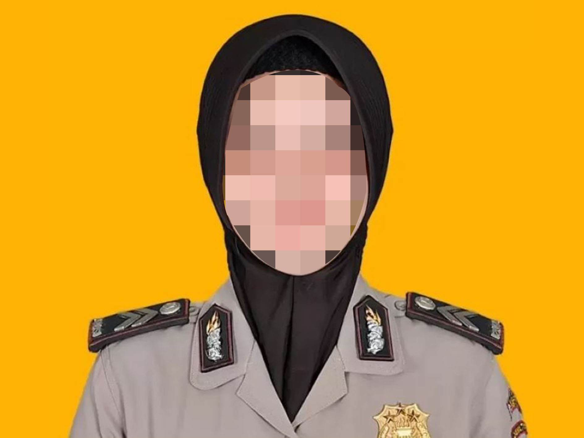 Briptu FN, yang membakar suaminya sesama anggota polisi, ditetapkan sebagai tersangka.