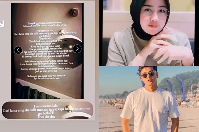 Diduga Dekat, Salmania Klarifikasi Hubungannya dengan Teuku Ryan.