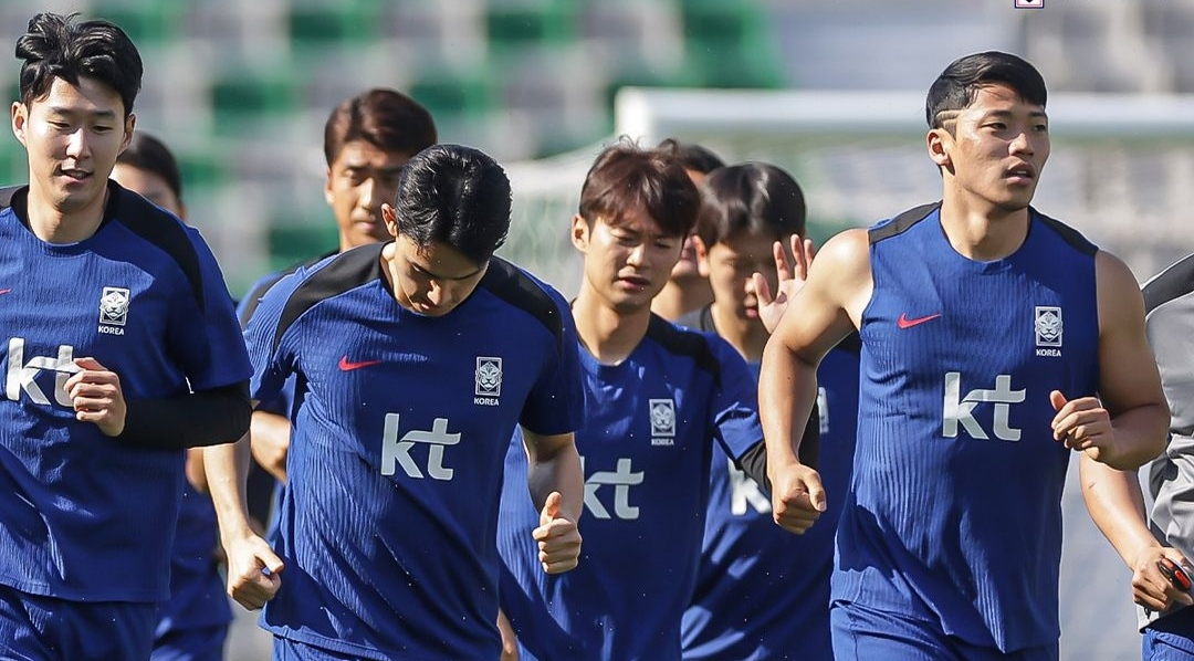 Korea Selatan jalani latihan jelang laga kontra China (ig thekfa)