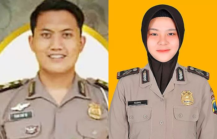 Briptu Rian Dwi Wicaksono dan Briptu Fadhilatun Nikmah