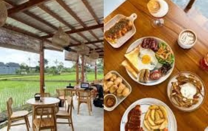 Tempat Ngopi di Jogja dengan view sawah. (Jawa Pos)
