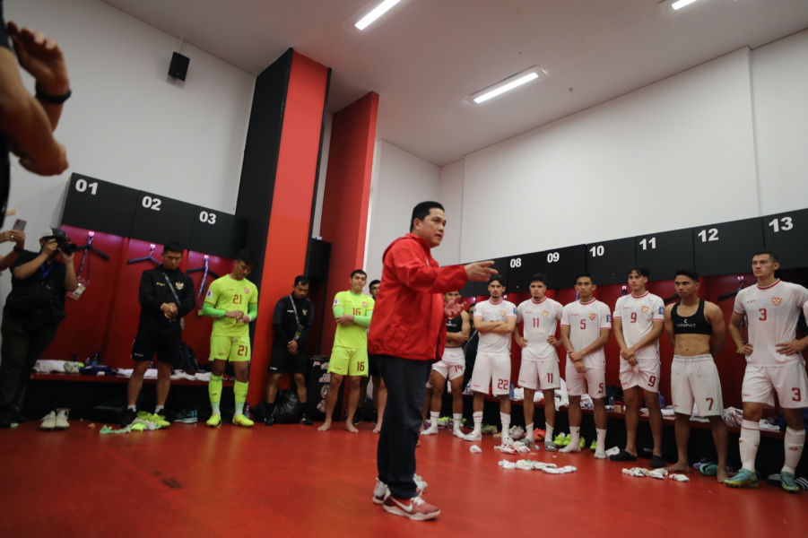 Ketum PSSI, Erick Thohir apresiasi perjuangan timnas Indonesia usai kalahakan Filipina (PSSI)