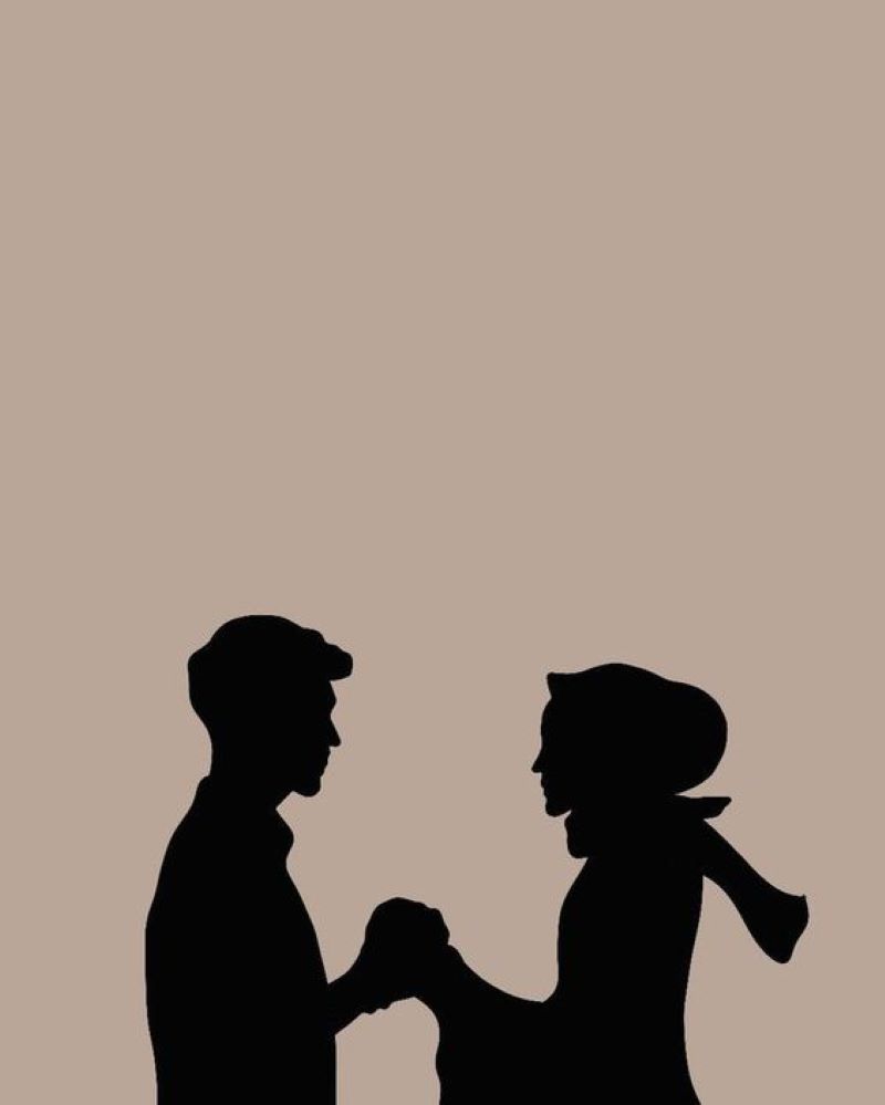 Ilustrasi pasangan muda.