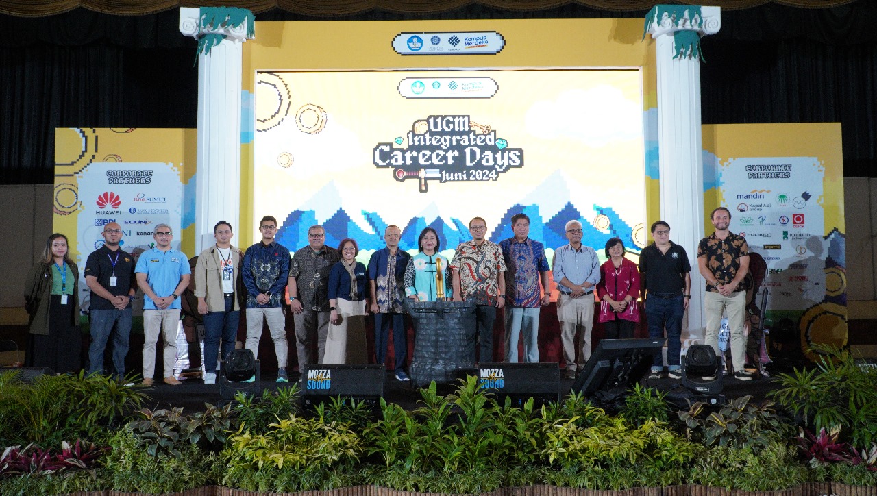 Caption: Sesi acara UGM Integrated Career yang berlangsung di GSP UGM dengan total 33 perusahaan.&nbsp;(UGM untuk radar jogja)