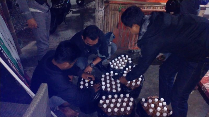 Ratusan miras oplosan berhasil disita jajaran Polres Bantul dalam operasi Pekat di malam takbiran Idul Adha, Minggu (16/6/2024).