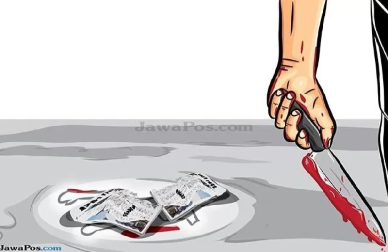 Ilustrasi penikaman.