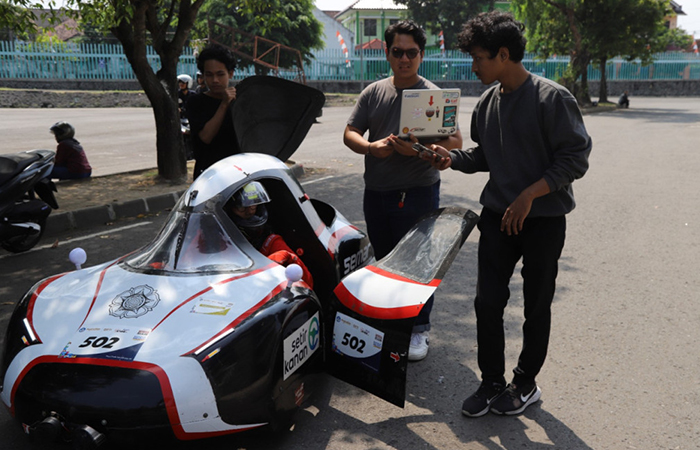Mobil hemat energi dari tim UGM siap berkompetisi dalam agenda Shell Eco-marathon Asia-Pacific and Middle East di Mandalika.Dokumentasi UGM