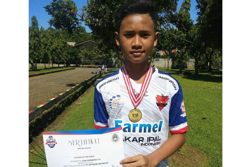 Fardan Ary Setyawan terpilih menjadi striker timnas U-16.