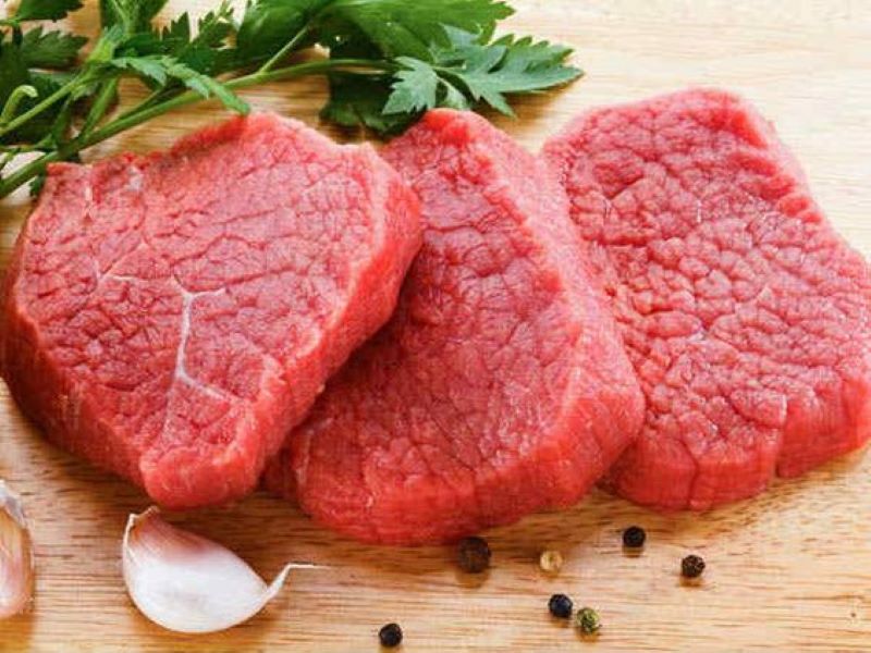 Ilustrasi daging merah.