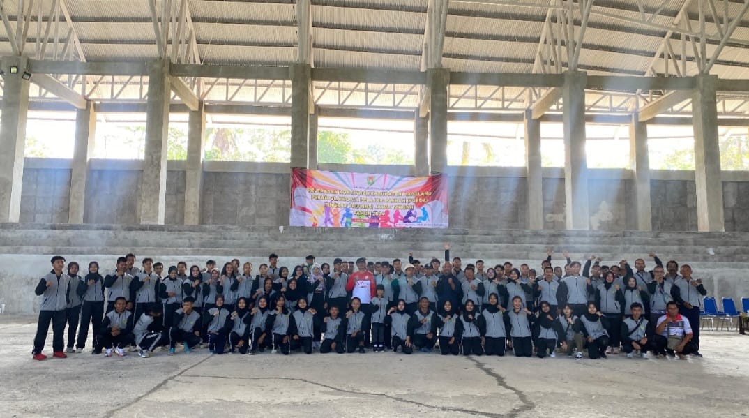 BERJAJAR: Kontingen dari Kabupaten Magelang siap berjuang memberikan hasil yang terbaik pada gelaran Popda Jateng 2024 di Semarang.