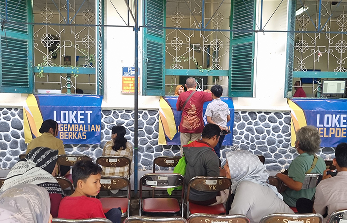 Sesi pendaftaran PPDB di SMPN 5 Yogyakarta.Fahmi Fahriza/Radar Jogja