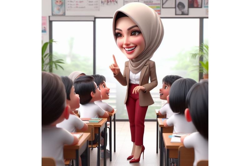 Ilustrasi guru.