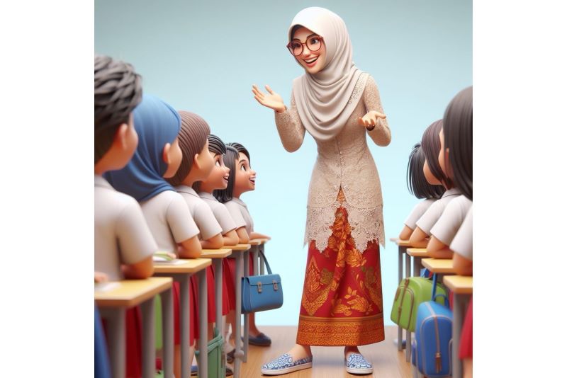 Ilustrasi guru.