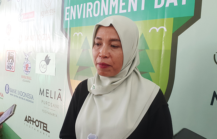 Wakil Ketua II Forum Bank Sampah Kota Jogja Sri Martini.