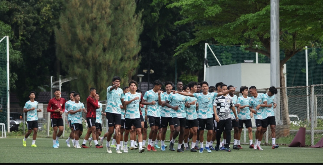 Para pemain yang dipanggil Indra Sjafri jalani pemusatan latihan di Jakarta (PSSI)