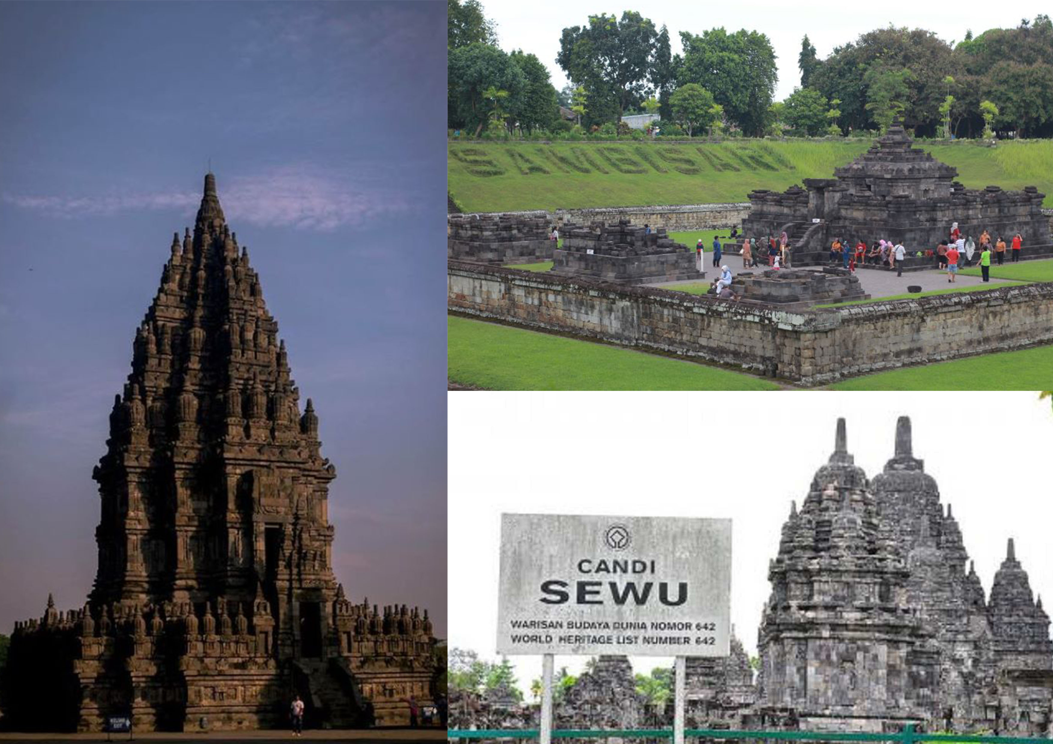 Candi-candi di Yogyakarta.