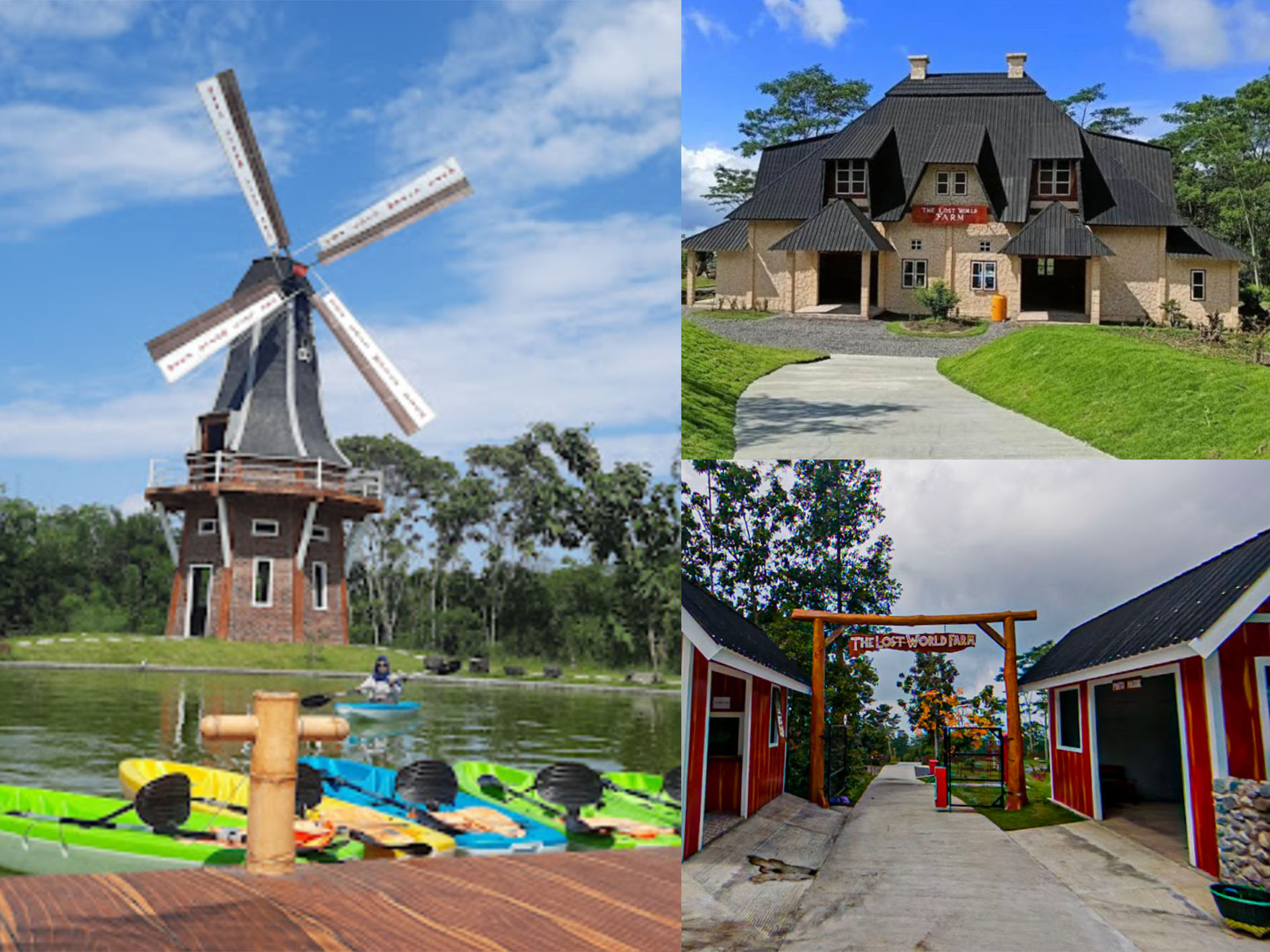 Keindahan The Lost World Farm Sleman, DIY yang mirip dengan keindahan di neger Kincir Angin Belanda.