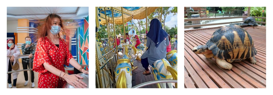 (Dari kiri) Taman Pintar, Kids Fun, Gembira Loka Zoo (Gmaps)